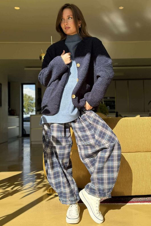 Highland Sherpa Jacket Navy /6 =